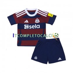 Maglia Newcastle United Divisa Away 2024-2025 Manica Corta ,Bambino