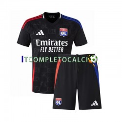 Maglia Olympique Lyonnais Divisa Away 2024-2025 Manica Corta ,Bambino