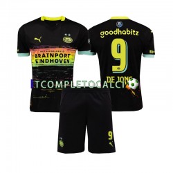 Maglia PSV Eindhoven DE JONG 9 Divisa Away 2024-2025 Manica Corta ,Bambino