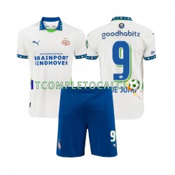 Maglia PSV Eindhoven DE JONG 9 Terza Divisa 2024-2025 Manica Corta ,Bambino