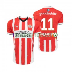 Maglia PSV Eindhoven Johan Bakayoko 11 Divisa Home 2024-2025 Manica Corta ,Uomo