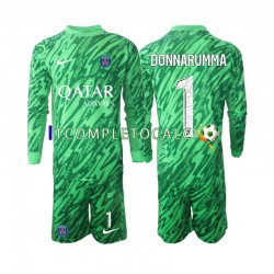 Maglia Paris Saint-Germain Gianluigi Donnarumma 1 Portiere Divisa Away 2024-2025 Manica Lunga ,Bambino