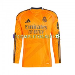 Maglia Real Madrid Divisa Away 2024-2025 Manica Lunga ,Uomo