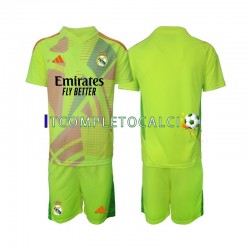 Maglia Real Madrid Portiere Quarto Divisa 2024-2025 Manica Corta ,Bambino