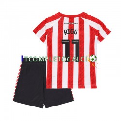 Maglia Sunderland Chris Rigg 11 Divisa Home 2024-2025 Manica Corta ,Bambino Maglia Sunderland Chris Rigg 11 Divisa Home 2024-2025 Manica Corta ,Bambino