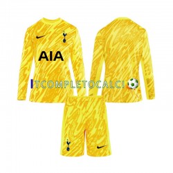 Maglia Tottenham Hotspur Portiere Divisa Home 2024-2025 Manica Lunga ,Bambino