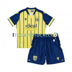 Maglia West Bromwich Albion Divisa Away 2024-2025 Manica Corta ,Bambino