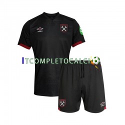 Maglia West Ham United Divisa Away 2024-2025 Manica Corta ,Bambino