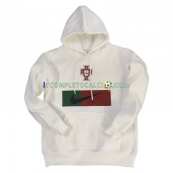 Portogallo 2022-2023 Bianco Maglione con cappuccio ,Uomo