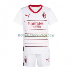Maglia AC Milan Divisa Away 2022-2023 Manica Corta ,Bambino