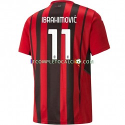 Maglia AC Milan Zlatan Ibrahimovic 11 Divisa Home 2021-2022 Manica Corta ,Uomo