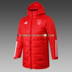 AFC Ajax Rosso Giacca con Cappuccio Fleece ,Uomo
