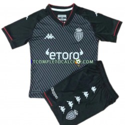 Maglia AS Monaco Divisa Away 2021-2022 Manica Corta ,Bambino