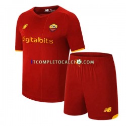 Maglia AS Roma Divisa Home 2021-2022 Manica Corta ,Bambino