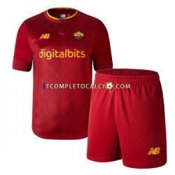 Maglia AS Roma Divisa Home 2022-2023 Manica Corta ,Bambino