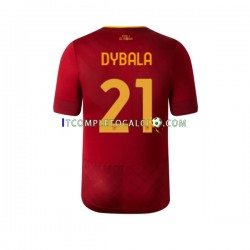 Maglia AS Roma Dybala 21 Divisa Home 2022-2023 Manica Corta ,Uomo