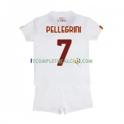 Maglia AS Roma Lorenzo Pellegrini 7 Divisa Away 2022-2023 Manica Corta ,Bambino