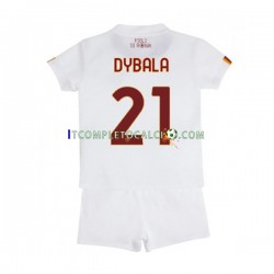 Maglia AS Roma Paulo Dybala 21 Divisa Away 2022-2023 Manica Corta ,Bambino