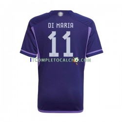 Maglia Argentina Di Maria 11 Divisa Away Mondiali 2022 Manica Corta ,Uomo
