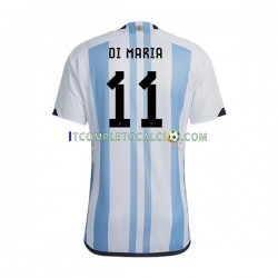 Maglia Argentina Di Maria 11 Divisa Home Mondiali 2022 Manica Corta ,Uomo