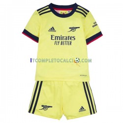 Maglia Arsenal Divisa Away 2021-2022 Manica Corta ,Bambino