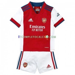 Maglia Arsenal Divisa Home 2021-2022 Manica Corta ,Bambino