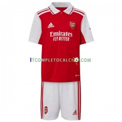 Maglia Arsenal Divisa Home 2022-2023 Manica Corta ,Bambino