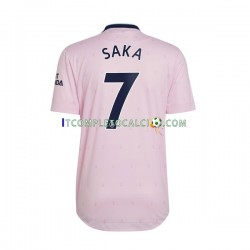 Maglia Arsenal Saka 7 Terza Divisa 2022-2023 Manica Corta ,Uomo