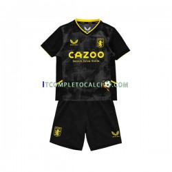 Maglia Aston Villa Terza Divisa 2022-2023 Manica Corta ,Bambino