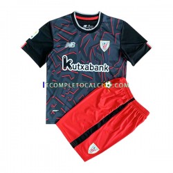Maglia Athletic Bilbao Divisa Away 2022-2023 Manica Corta ,Bambino