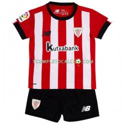 Maglia Athletic Bilbao Divisa Home 2022-2023 Manica Corta ,Bambino
