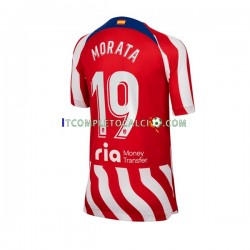 Maglia Atlético Madrid Alvaro Morata 19 Divisa Home 2022-2023 Manica Corta ,Uomo