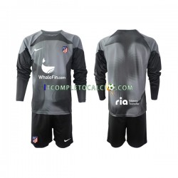 Maglia Atlético Madrid Portiere Divisa Away 2022-2023 Manica Lunga ,Bambino
