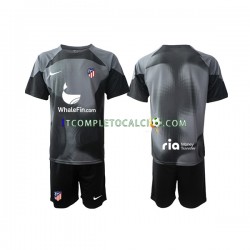 Maglia Atlético Madrid Portiere Divisa Away 2022-2023 Manica Corta ,Bambino