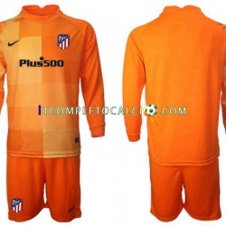 Maglia Atlético Madrid Portiere Divisa Home 2021-2022 Manica Lunga ,Bambino