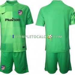 Maglia Atlético Madrid Portiere Terza Divisa 2021-2022 Manica Corta ,Bambino