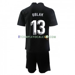 Maglia Atlético Madrid Jan Oblak 13 Portiere Divisa Away 2021-2022 Manica Corta ,Bambino