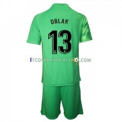 Maglia Atlético Madrid Jan Oblak 13 Portiere Terza Divisa 2021-2022 Manica Corta ,Bambino