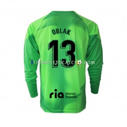 Maglia Atlético Madrid Jan Oblak 13 Portiere Divisa Home 2022-2023 Manica Lunga ,Uomo
