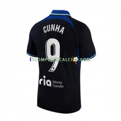 Maglia Atlético Madrid Matheus Cunha 9 Divisa Away 2022-2023 Manica Corta ,Uomo