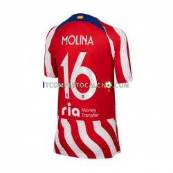 Maglia Atlético Madrid Nahuel Molina 16 Divisa Home 2022-2023 Manica Corta ,Uomo