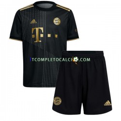 Maglia FC Bayern München Divisa Away 2021-2022 Manica Corta ,Bambino
