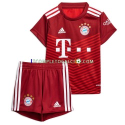 Maglia FC Bayern München Divisa Home 2021-2022 Manica Corta ,Bambino