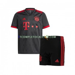 Maglia FC Bayern München Terza Divisa 2022-2023 Manica Corta ,Bambino