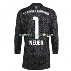 Maglia FC Bayern München Manuel Neuer 1 Portiere Divisa Away 2022-2023 Manica Lunga ,Uomo