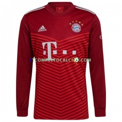 Maglia FC Bayern München Divisa Home 2021-2022 Manica Lunga ,Uomo