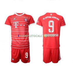Maglia FC Bayern München Lewandowski 9 Divisa Home 2022-2023 Manica Corta ,Bambino