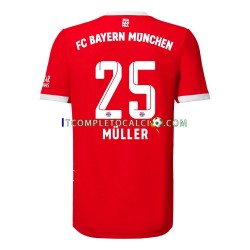 Maglia FC Bayern München Muller 25 Divisa Home 2022-2023 Manica Corta ,Uomo