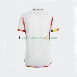 Maglia Belgio Divisa Away Mondiali 2022 Manica Corta ,Uomo