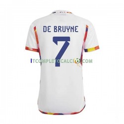 Maglia Belgio De Bruyne 7 Divisa Away Mondiali 2022 Manica Corta ,Uomo
